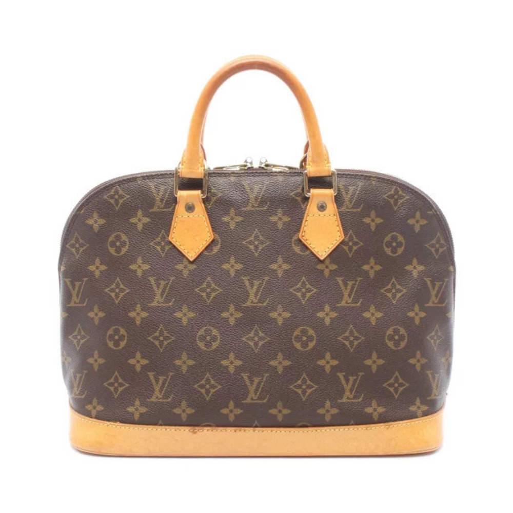 Louis Vuitton Alma handbag canvas leather Monogram brown